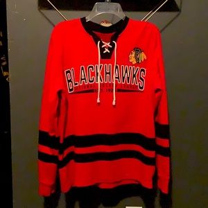 CHGO Blackhawks Mens Jersey Style Waffle/Thermal
